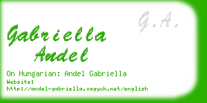 gabriella andel business card